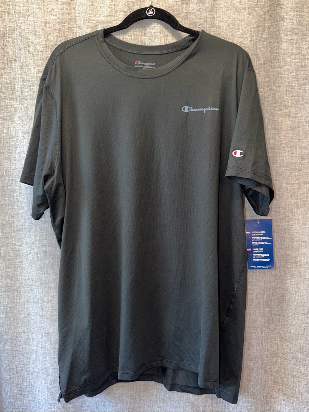 Champion Men’s Short Sleeve Crew Tee — Black 2X NWT